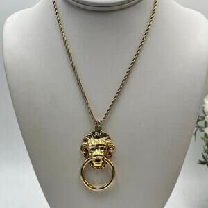 Vanessa Mooney VM Vixen Gold Plated The Vandal Door Knocker Necklace
